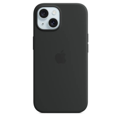 iPhone 15 Plus Silicone Case with MagSafe - Black